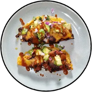 chorizo tacos fried cheese shell