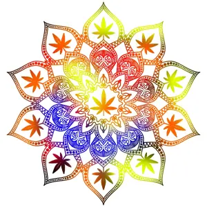 how to make a cannabis mandala