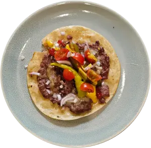 infused cheeseburger tacos