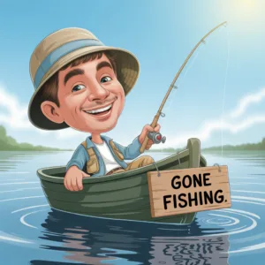 little johnny gone fishing joke