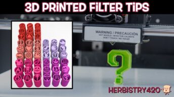3D printed cannabis filter tips