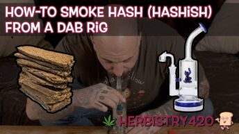 how to smoke hash from a dab rig