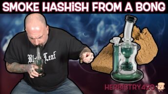 How to smoke hash from a bong