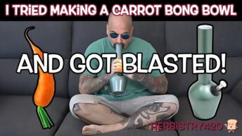 carrot bong bowl DIY
