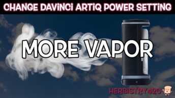 change davinci artiq power setting