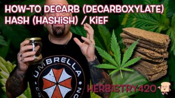how to decarb hash and kief