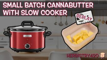 small batch cannabutter slow cooker