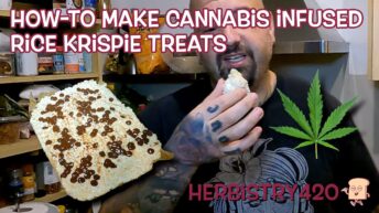 cannabis infused Rice Krispie treats