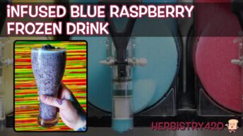cannabis infused blue raspberry slushie