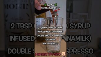cannabis iced latte