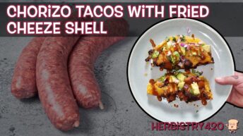 chorizo tacos fried cheese shell