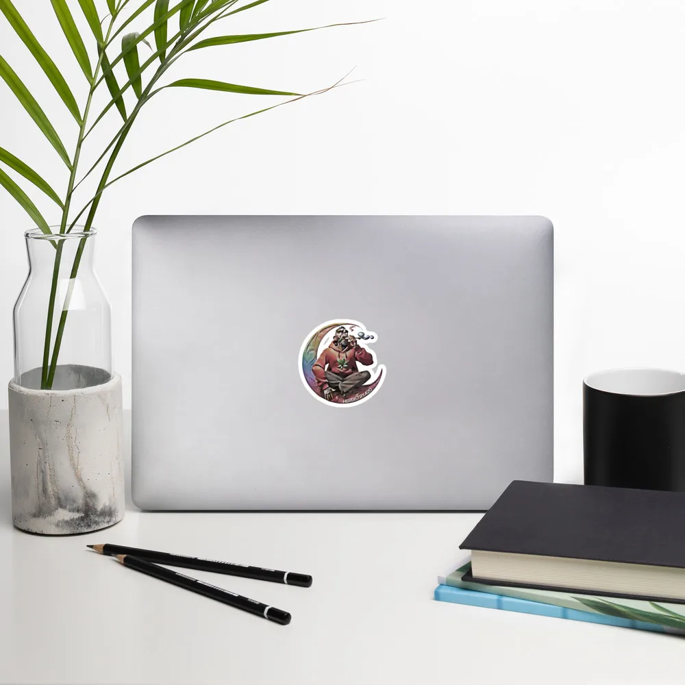 Smoking on the Moon – Bubble-free stickers