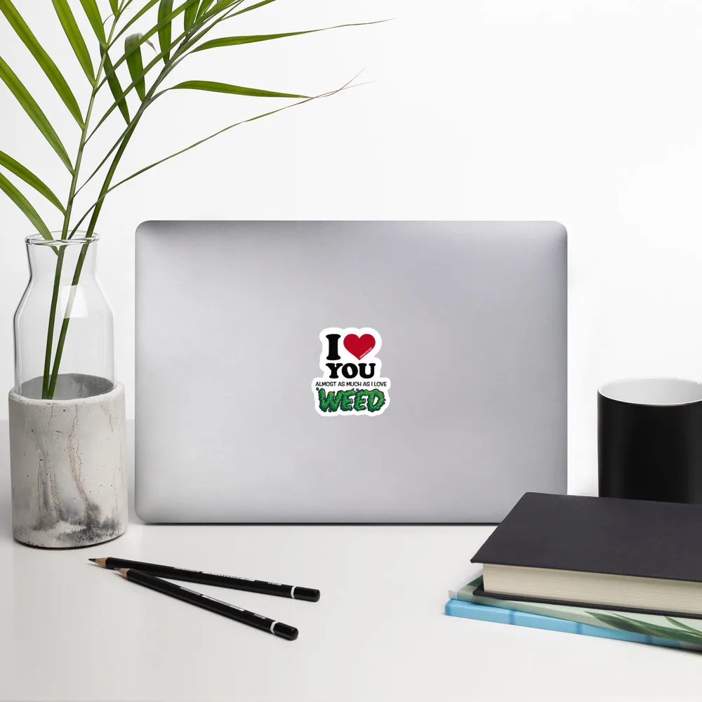 I Love You Almost – Bubble-free stickers