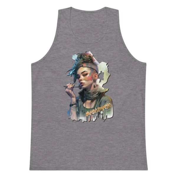 SteamPunk Girl 2 – Men’s premium tank top - Image 9