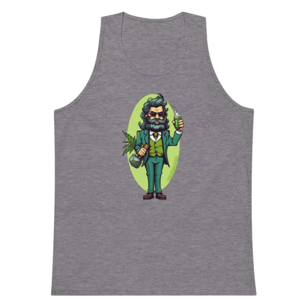 Weed Hipster – Men’s premium tank top - Image 9