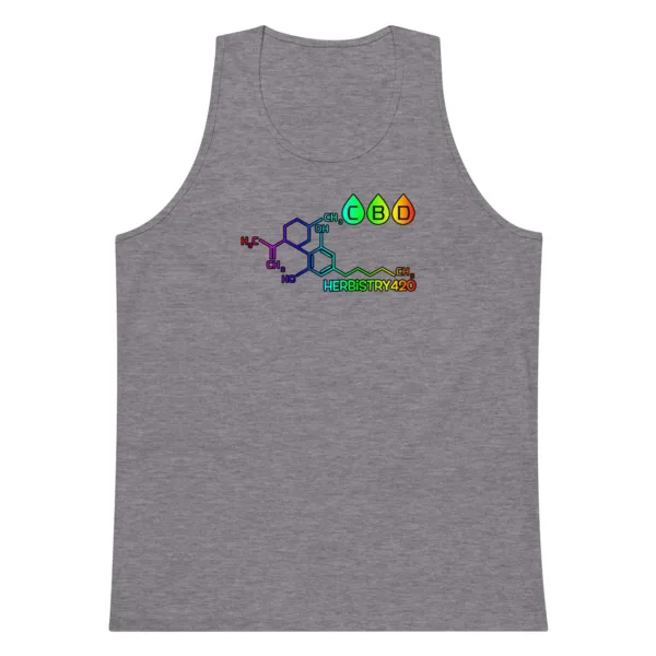 CBD Molecule – Men’s premium tank top - Image 9