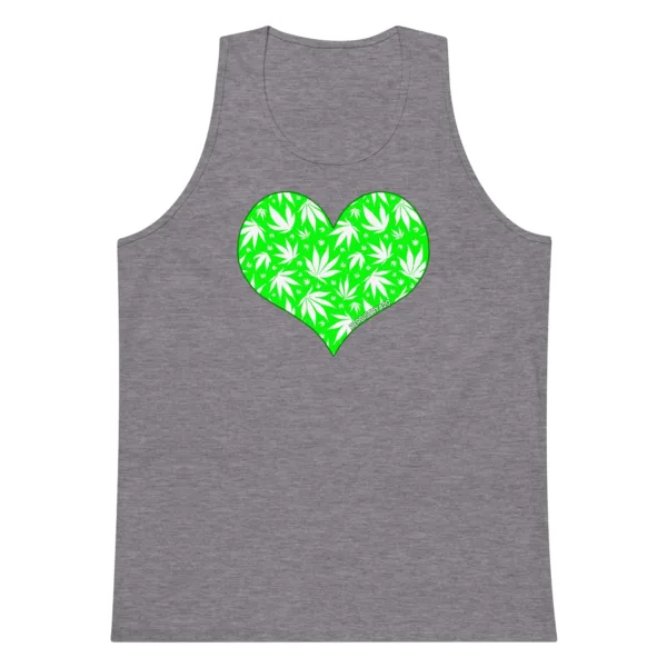 Love Weed – Men’s premium tank top - Image 9