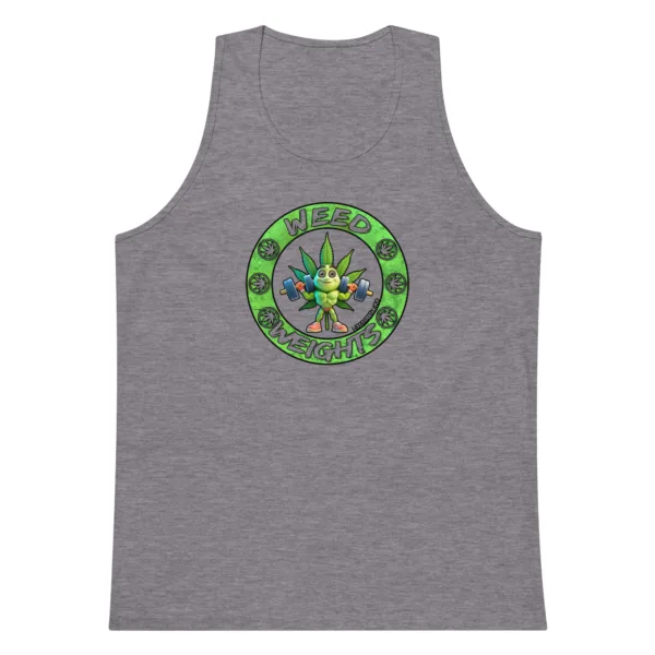 Weed & Weights – Men’s premium tank top - Image 4
