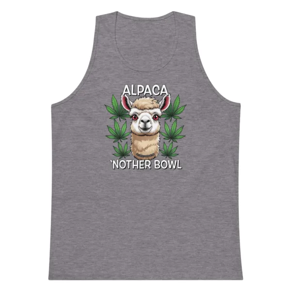 Alpaca 'Nother Bowl – Men’s premium tank top - Image 9