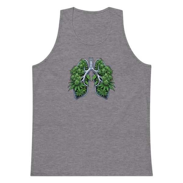 Weed Lungs – Men’s premium tank top - Image 9