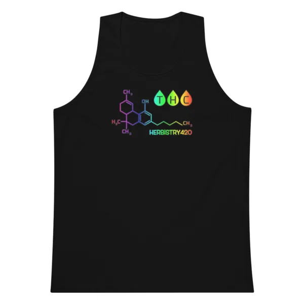THC Molecule – Men’s premium tank top