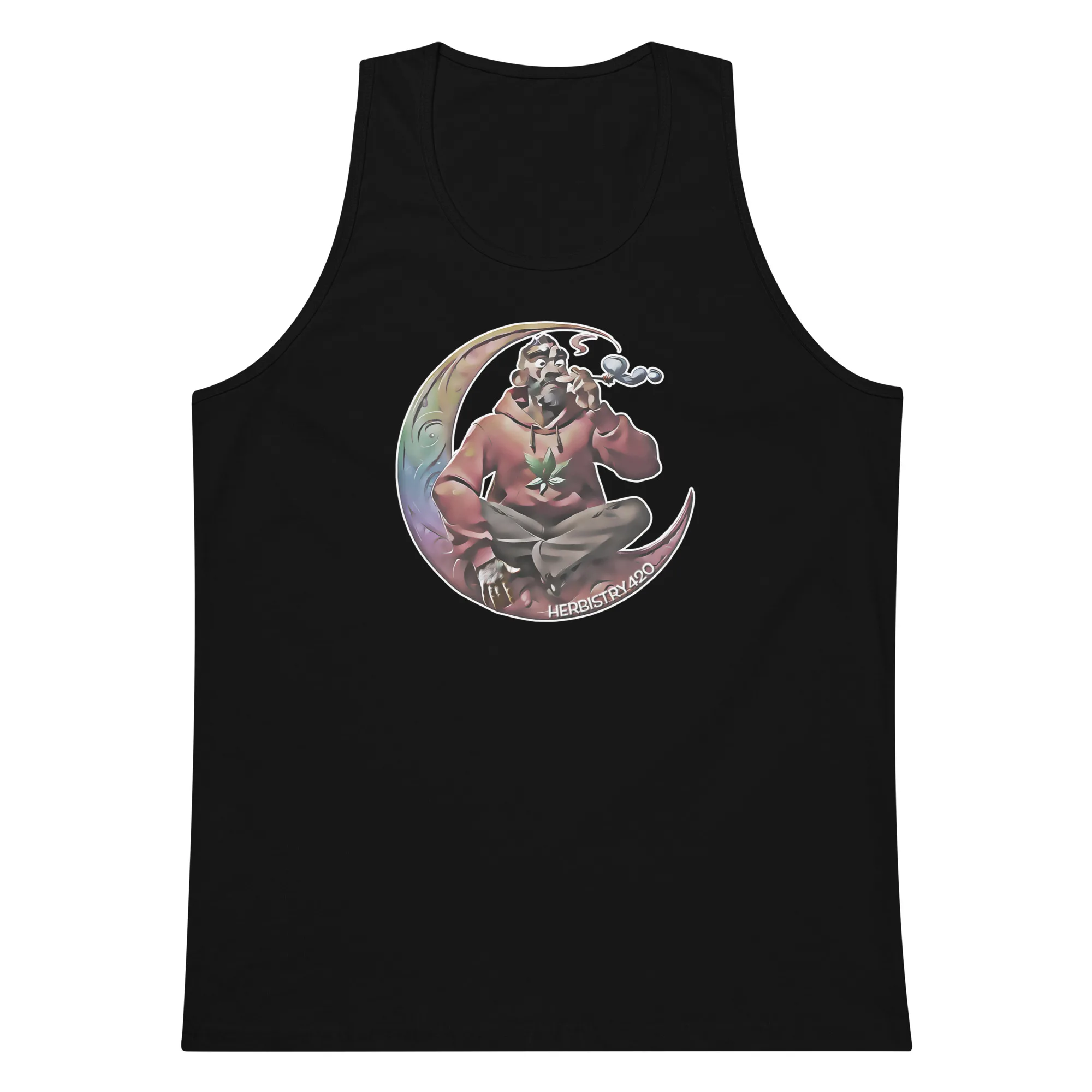Smoking On The Moon – Men’s premium tank top
