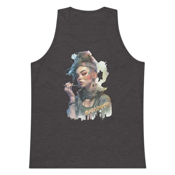 SteamPunk Girl 2 – Men’s premium tank top - Image 5