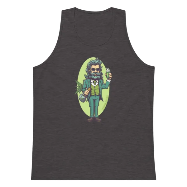 Weed Hipster – Men’s premium tank top - Image 5