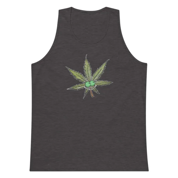 Happy Leaf – Men’s premium tank top - Image 6