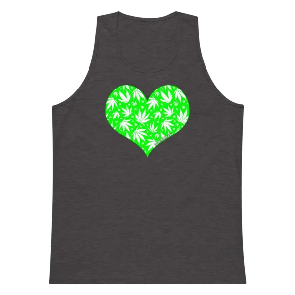 Love Weed – Men’s premium tank top - Image 5