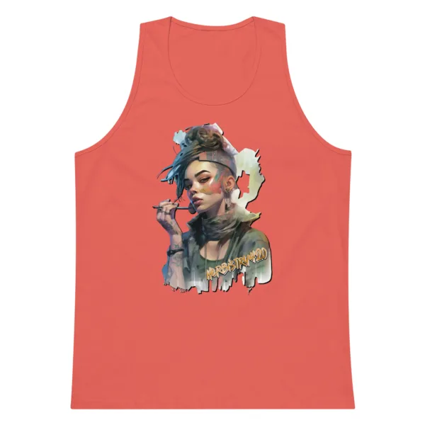 SteamPunk Girl 2 – Men’s premium tank top - Image 8