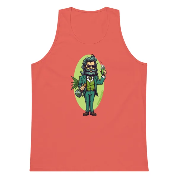 Weed Hipster – Men’s premium tank top - Image 8