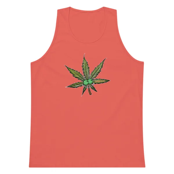 Happy Leaf – Men’s premium tank top - Image 9
