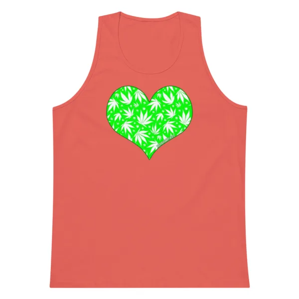 Love Weed – Men’s premium tank top - Image 8