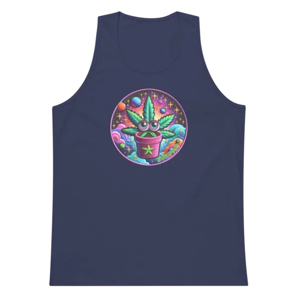 Space Plant – Men’s premium tank top - Image 6
