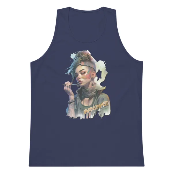 SteamPunk Girl 2 – Men’s premium tank top - Image 6