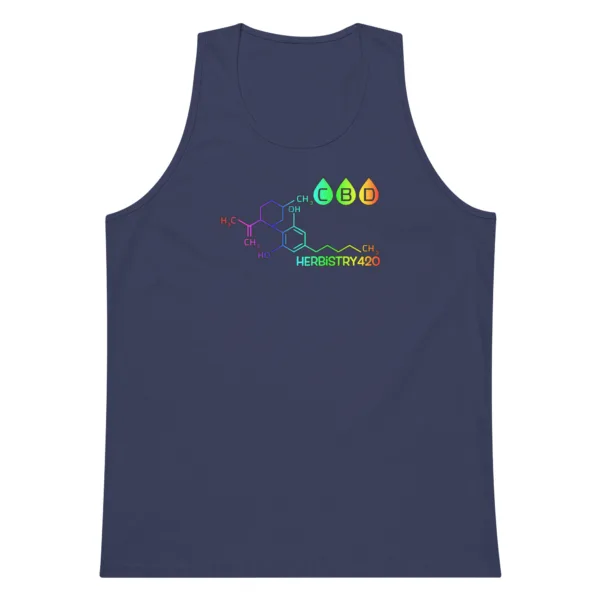 CBD Molecule – Men’s premium tank top - Image 6