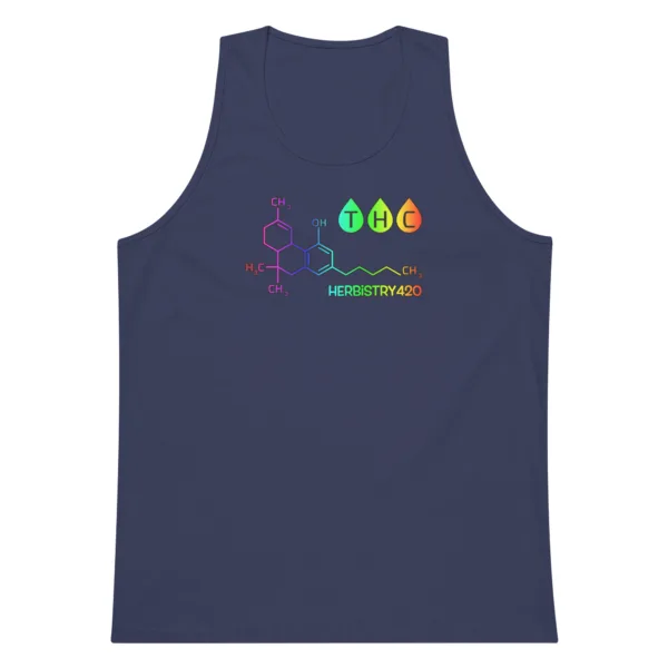 THC Molecule – Men’s premium tank top - Image 6
