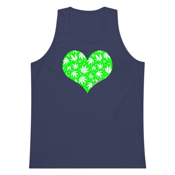 Love Weed – Men’s premium tank top - Image 6