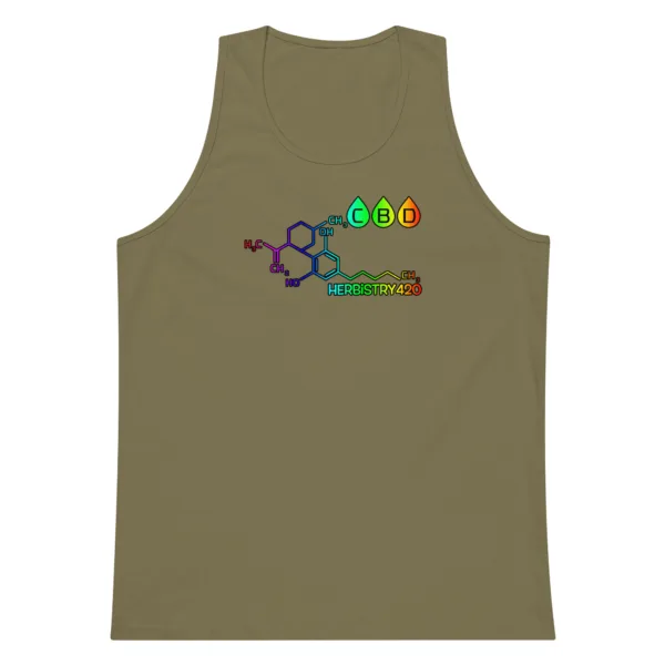 CBD Molecule – Men’s premium tank top - Image 7