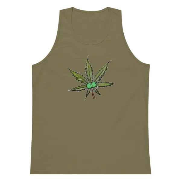 Happy Leaf – Men’s premium tank top - Image 8