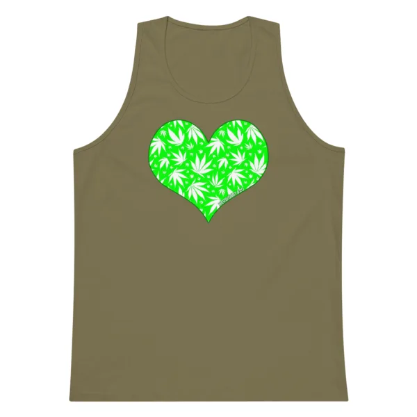 Love Weed – Men’s premium tank top - Image 7