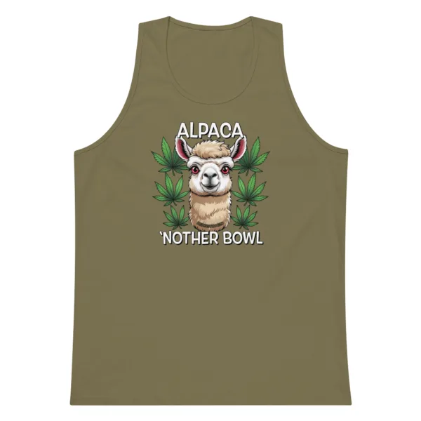 Alpaca 'Nother Bowl – Men’s premium tank top - Image 7