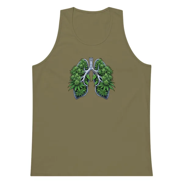 Weed Lungs – Men’s premium tank top - Image 7