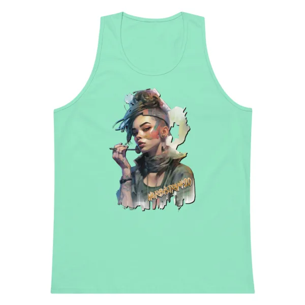 SteamPunk Girl 2 – Men’s premium tank top - Image 12