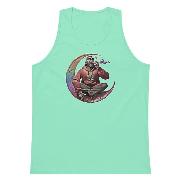 Smoking On The Moon – Men’s premium tank top - Image 12