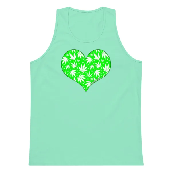 Love Weed – Men’s premium tank top - Image 12