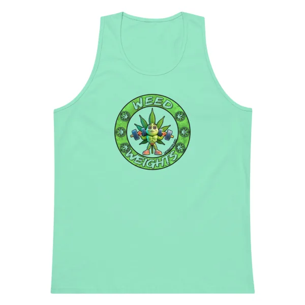 Weed & Weights – Men’s premium tank top - Image 6