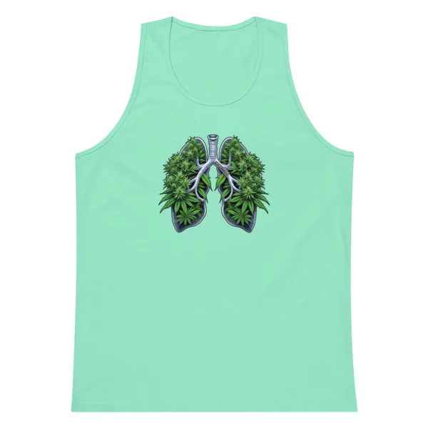 Weed Lungs – Men’s premium tank top - Image 12