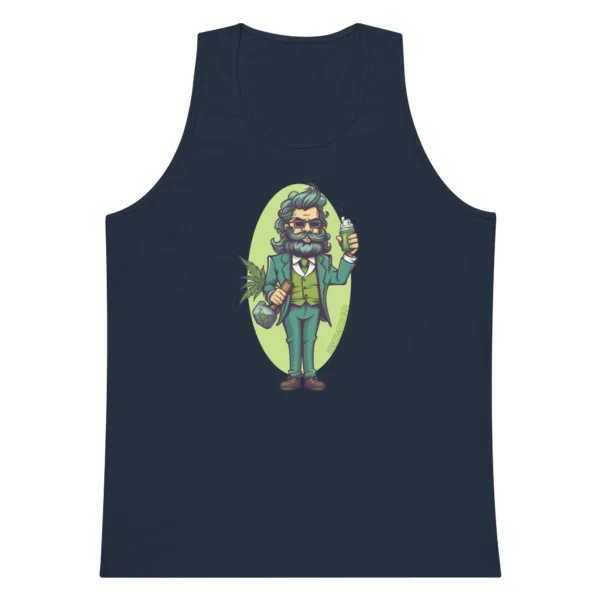 Weed Hipster – Men’s premium tank top - Image 4